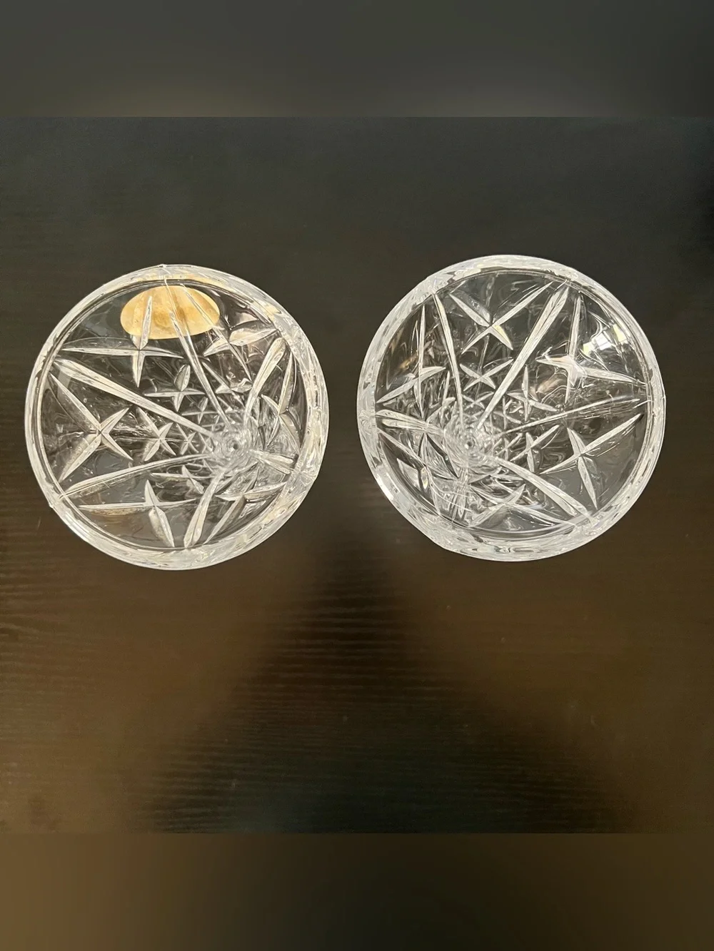 Vintage DePlomb Crystal Candlesticks